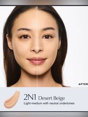 Estee Lauder 2N1 Desert Beige Liquid Foundation - Neutral Light-Medium